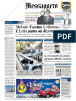 Il Messaggero 23 Settembre 2022