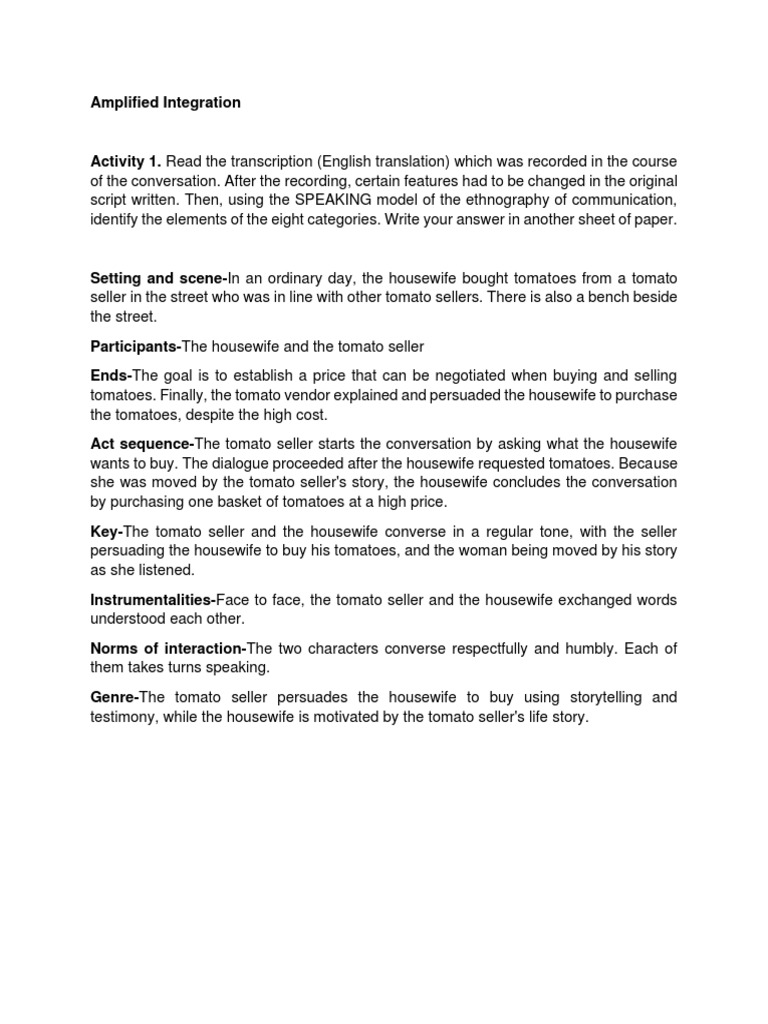 Amplified Integration (LCS LESSON 3) PDF Psychological Concepts