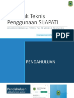 Petunjuk Teknis SIJAPATI