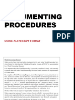 DocumentingProcedures SP Using PlayScript