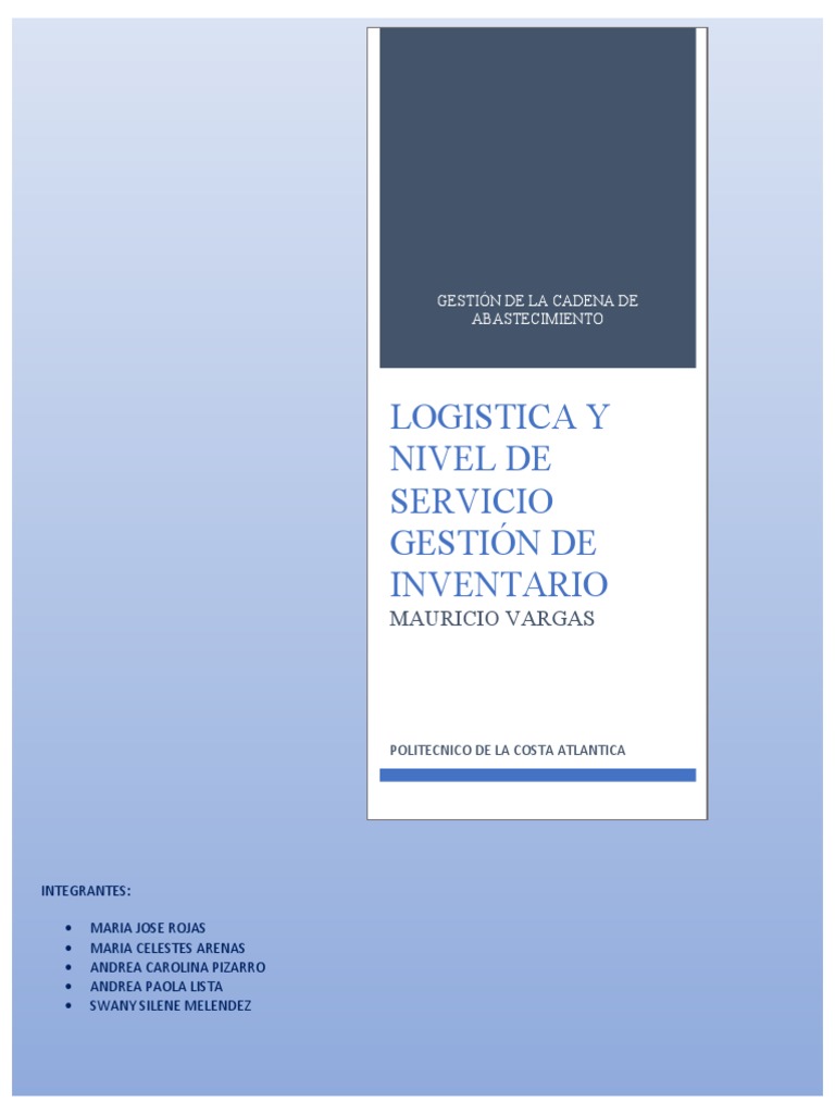 Gestión de Logística y Abastecimiento | PDF | Inventario | Logística
