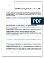 Instrução Normativa #10, de 11 de Abril de 2013 (Complemento in 56)