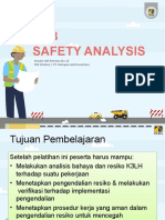 JOB SAFETY ANALYSIS