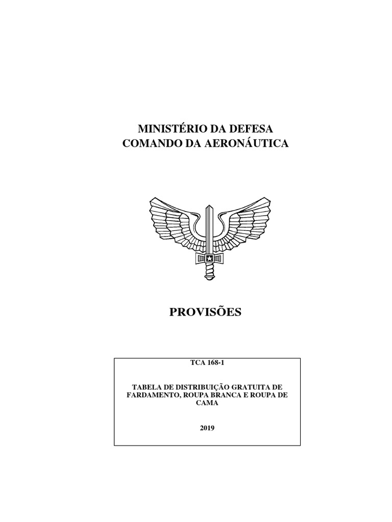 Tca 168 1 tabela de distribui o gratuita de fardamento roupa branca e