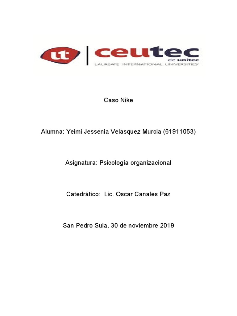Caso Nike Pdf Salario