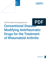 Conventional Disease-Modifying Antirheumatic Drugs For The Treatment of Rheumatoid Arthritis