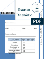 2do Grado - Examen Diagnóstico (2022-2023)