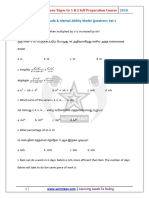 TNPSC Aptitude Mental Ability Model Questions Set 3