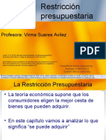 Restricción Presupuestaria