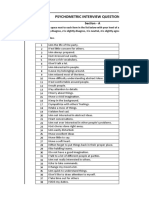 Psychometric Test (Nandini)