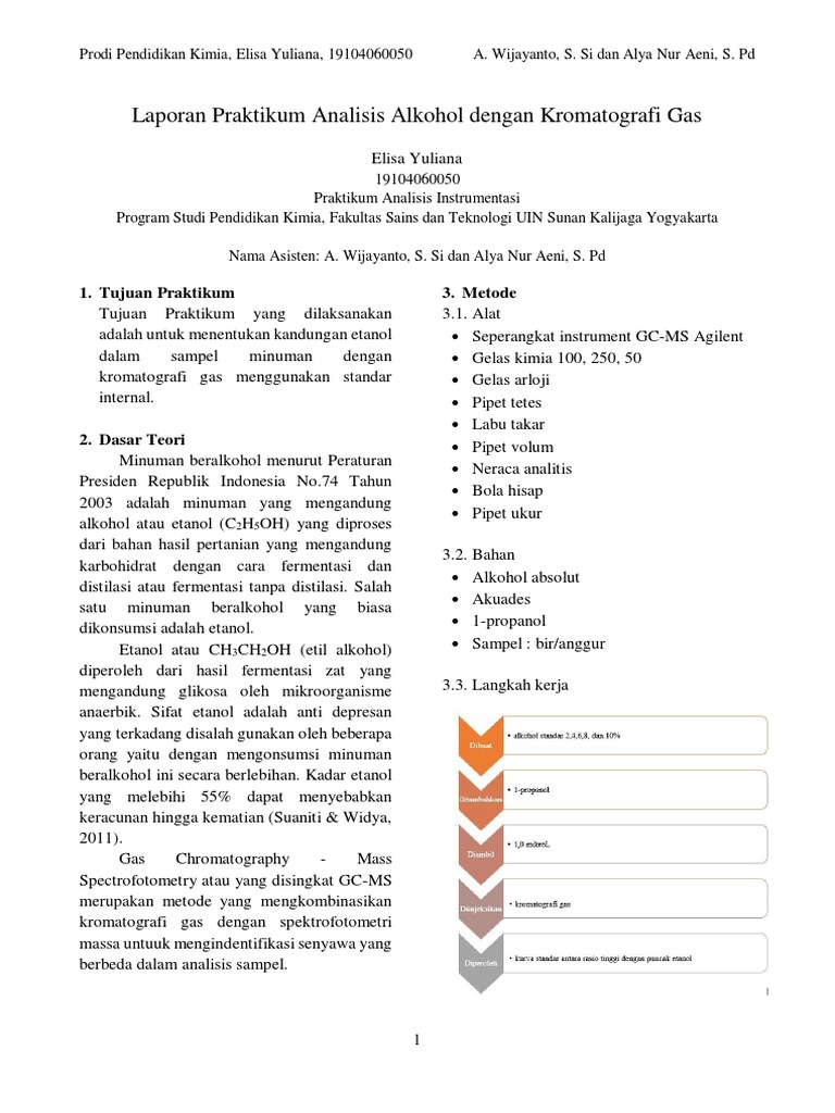 Analisis Etanol dengan GC-MS | PDF