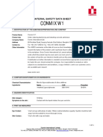 Conmix W1: Material Safety Data Sheet