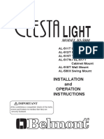 Clesta 511, 512, 515, 517N, 518, 530X Light Inst & Operation Manual E120105
