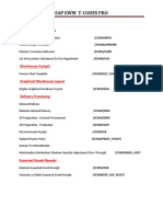 SAP EWM T-Codes for Warehouse Management