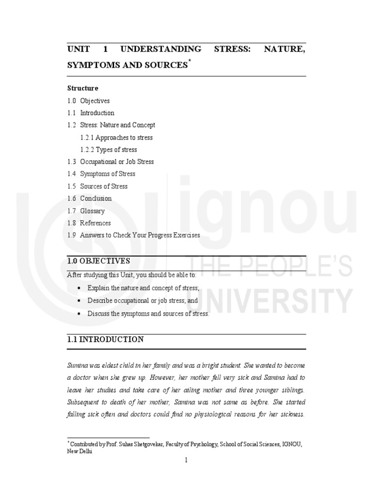 Stress | PDF | Stress (Biology) | Occupational Burnout