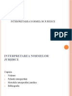 Interpretarea Normelor Juridice