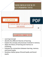 Consumer Learning & Memory