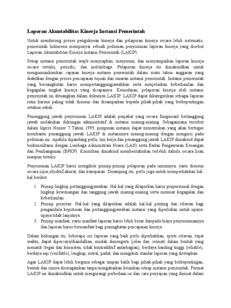 Proses Pelaksanaan Audit Kinerja di Instansi Pemerintah