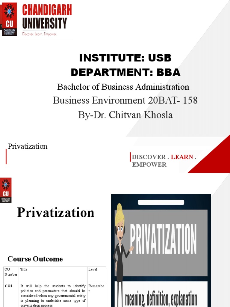 Lect Topic 3.1 Privatization | PDF | Privatization | Economic Growth