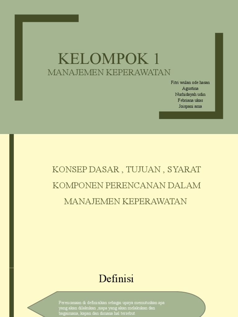 Konsep Dasar, Tujun, Syarat Komponen Perencanaan Dalam Manajemen ...