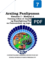 Araling Panlipunan7 - q1 - Mod4 - Yamang Likas at Implikasyon NG Kapaligirang Pisikal Sa Pamumuhay NG Mga Asyano FINAL