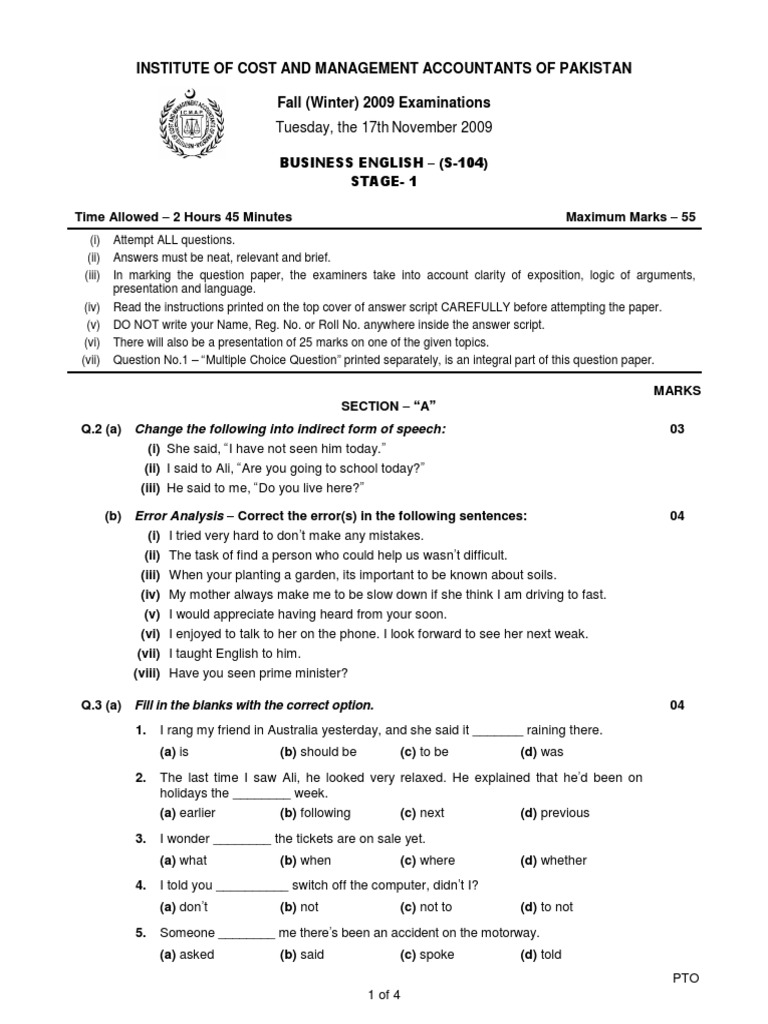 Business English Question Paper Pdf Privacy Internet