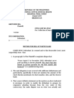 LEGFORM - Motion for Bill of Particulars