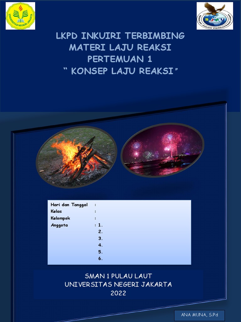LKPD Laju Reaksi untuk Kelas XI MIPA | PDF