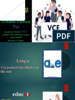 Syllable Pattern VCe