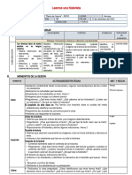 Sesion de COMUNICACION - Historieta