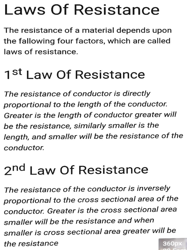 Law of Resistance PDF