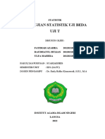 Makalah PENGUJIAN STATISTIK UJI BEDA UJI T