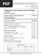 8 ICT Sem2 2018 - 19 Written Paper