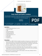 Keto Herb and Garlic Crackers - Officially Gluten Free