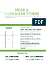 Collinear Coplanar Points