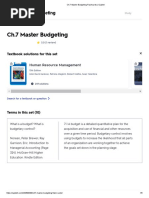 Ch.7 Master Budgeting Flashcards - Quizlet