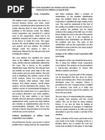 Jollibee Foods Corporation Case Analysis and Case Solution