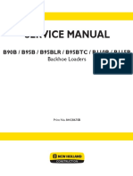 New Holland B110B, B115B B90B B95B B95BLR B95BTC Backhoe Loader Service Manual