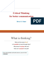 1 Critical Thinking for better communication