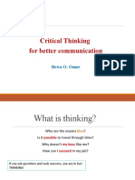 1 Critical Thinking For Better Communication