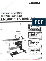 Juki SC1 SC2 and Control Panels Engineer's Manual