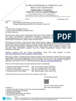 Surat Pemberitahuan Pelaksanaan Apresiasi GTK Pada HGN Tahun 2022
