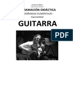 Guitarra: Programación Didáctica