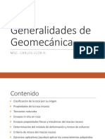 Generalidades de Geomecánica