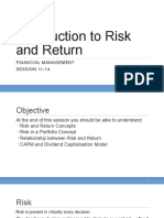 Intro To Risk and Return