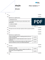 Teste Físico-Química 7o ano