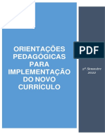 Caderno Orientações Pedagógicas para Implementação Do Novo Currículo