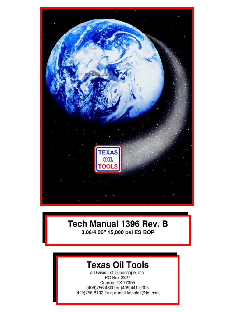 15,000 psi ES BOP Tech Manual | PDF | Piston | Mechanical Engineering