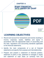 CFAB Accounting Chapter 14. Company Financial Statement Under UK GAAP