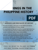 Philippine History Readings Guide on Sources, Meaning & Relevance